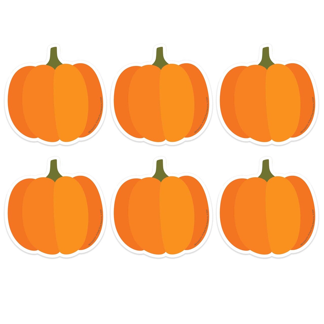 A Teachable Town Pumpkins Paper Cut-Outs, 36 Per Pack, 6 Packs
